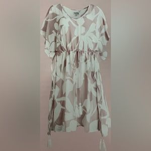 Poolside Paradiso “The Islander” Swim Coverup Tropical Design Dress Size M/L NWT